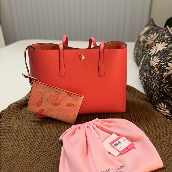Kate Spade Pink Tote Bag with Elegant Design - Picture 1 of 8